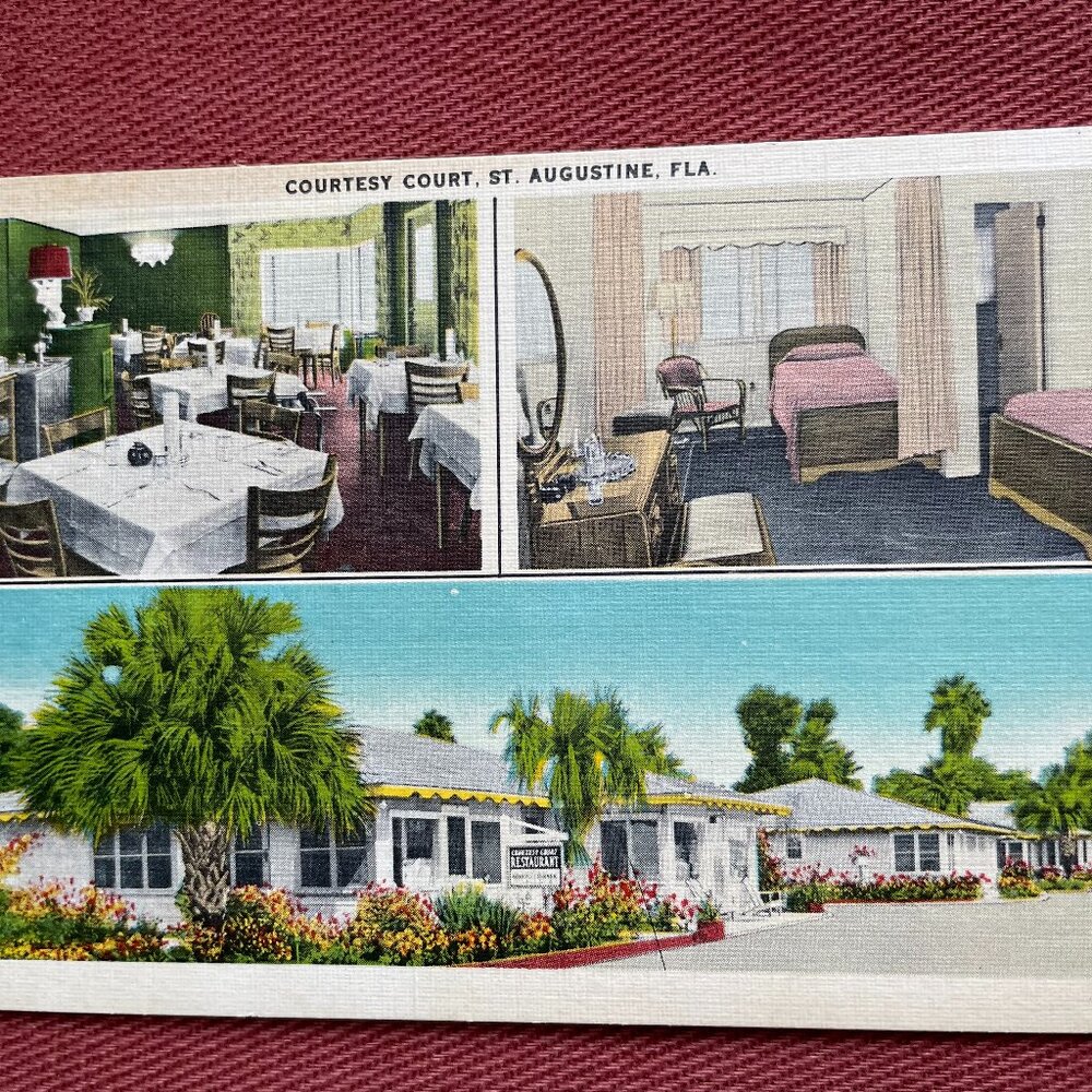 Vintage Lot of 4 Posted Postcards 50's & 60's